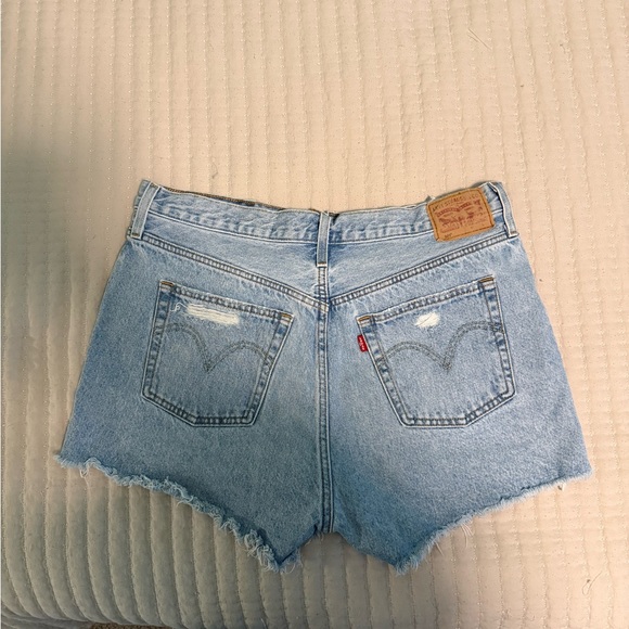 Levi's Pants - Levi's Light Blue Distressed Jean Shorts